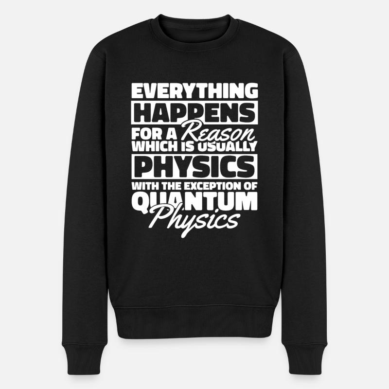 Physique Physiciens Physique quantique - Pull Premium bio Homme - noir