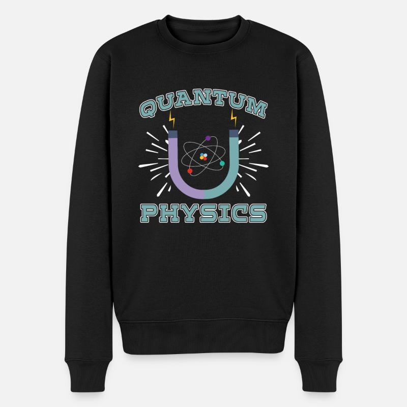 Physique Physiciens Réaction Physique quantique - Pull Premium bio Homme - noir