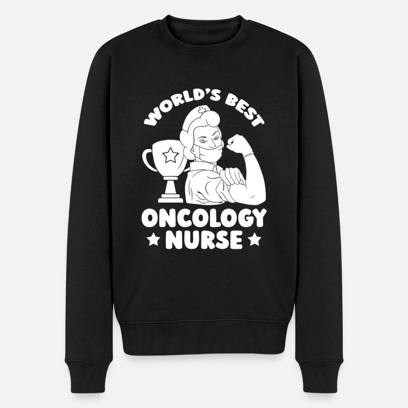 Infirmière en oncologie - Pull Premium bio Homme - noir