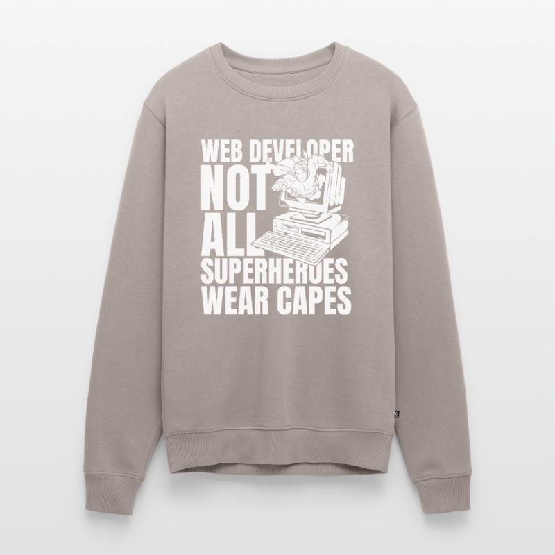 Web Developer Web Developer Men's Premium Organic Jumper