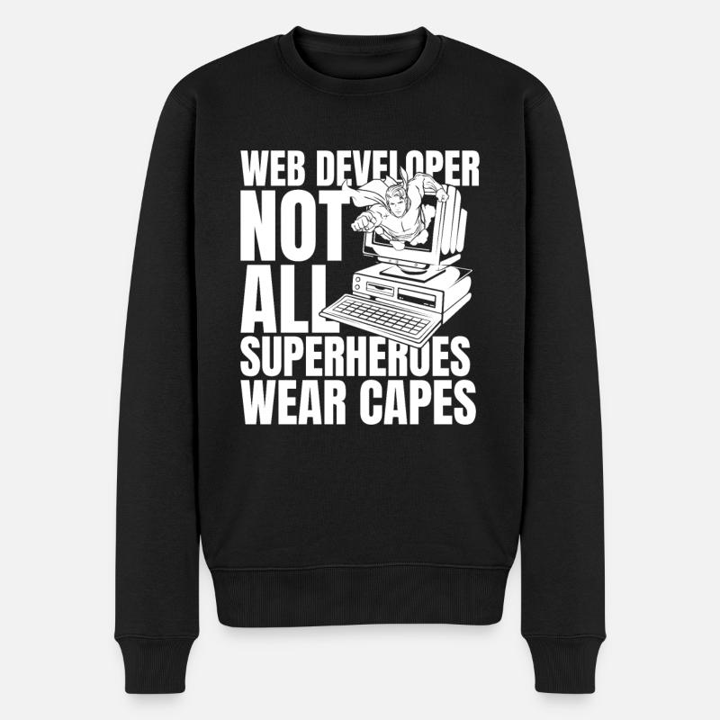Web Entwickler Webdeveloper - Männer Premium Bio Pullover - Schwarz