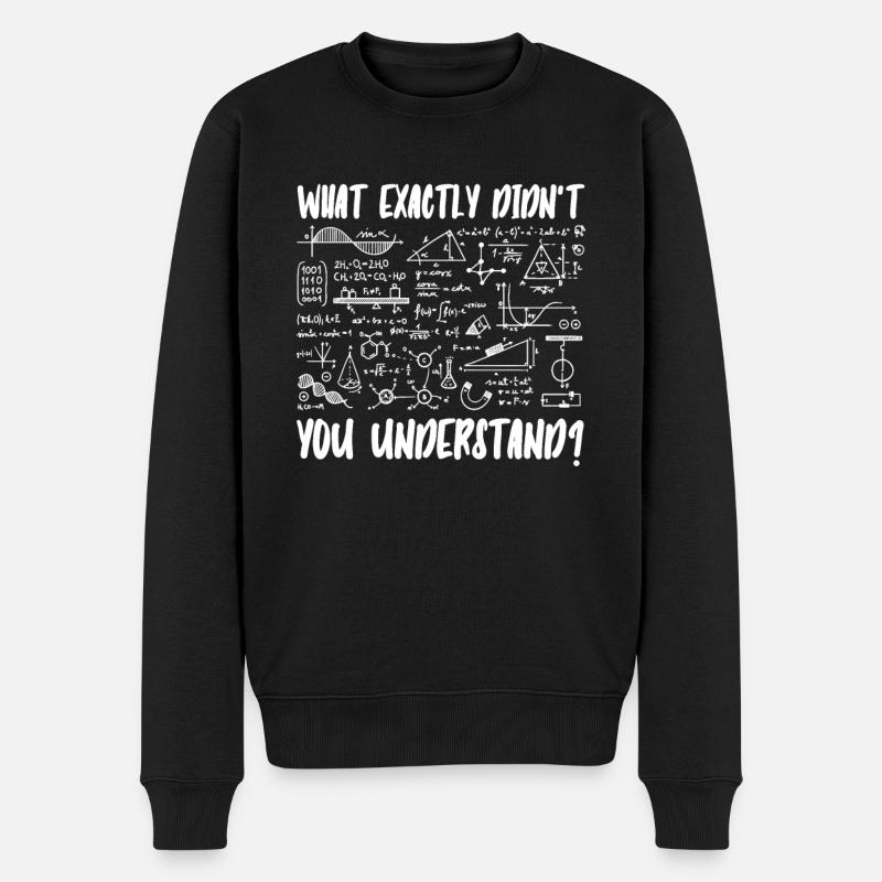 Physik Phyiker Quantenphysik - Männer Premium Bio Pullover - Schwarz