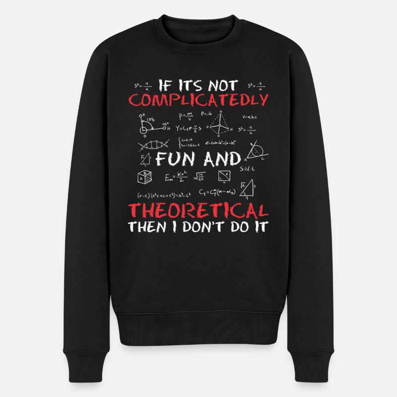 Physique Physiciens Humour Physique quantique - Pull Premium bio Homme - noir