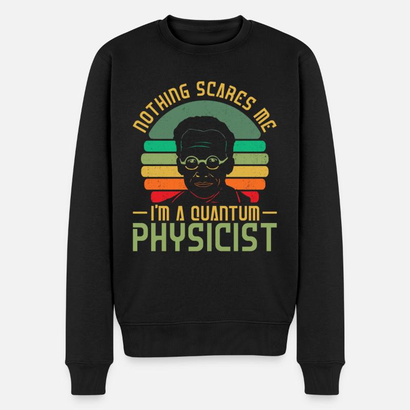 Physics Phyker Creepy Quantum Physics - Men's Premium Organic Jumper - black