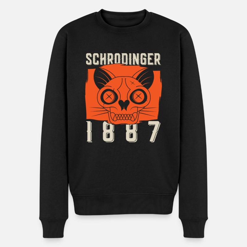 Physique Phyker Cat Physique quantique - Pull Premium bio Homme - noir