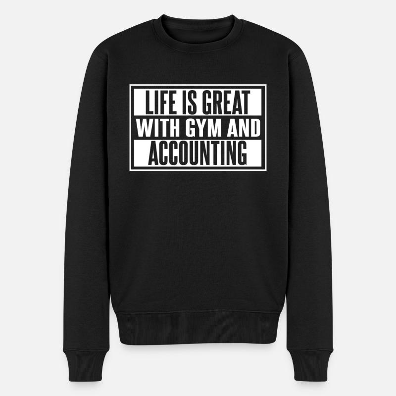 Comptable Conseiller fiscal Gymnase - Pull Premium bio Homme - noir