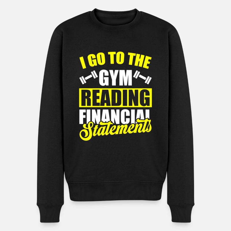 Comptable Conseiller fiscal Gymnase - Pull Premium bio Homme - noir