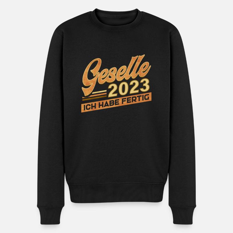 Geselle 2023 Abschluss der Ausbildung zum - Männer Premium Bio Pullover - Schwarz