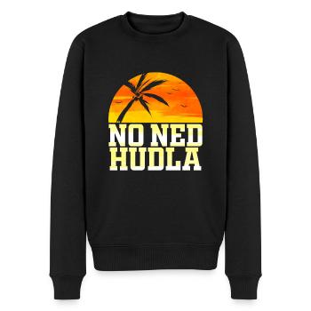 Schwäbischer Dialekt Geschenk für Schwaben - Männer Premium Bio Pullover - Schwarz - Vorne - Nico (187cm)