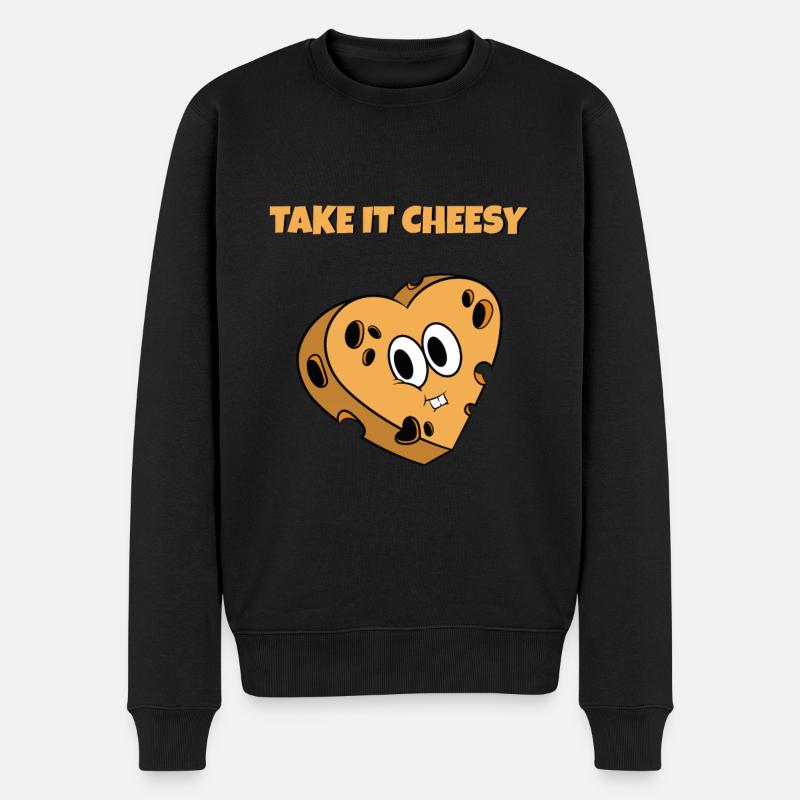 Käse Sucht Geschenk für Low Carb Koch I Take It - Männer Premium Bio Pullover - Schwarz