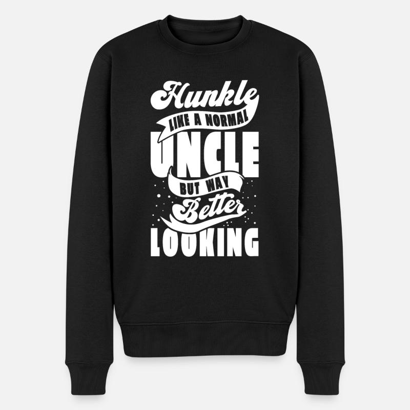 Onkel Onkel - Männer Premium Bio Pullover - Schwarz