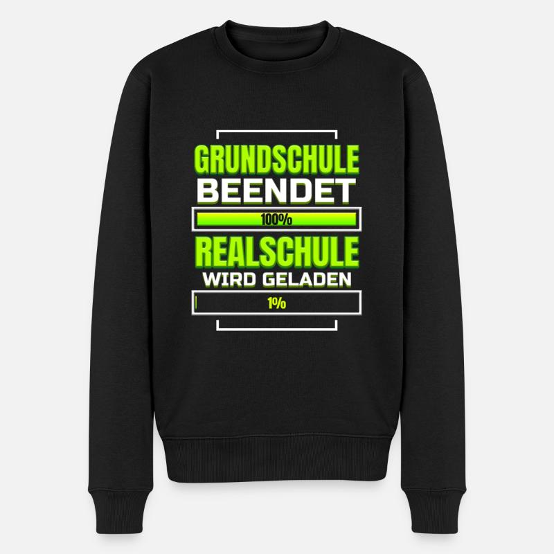 Grundschule Abschluss Realschule 5. Klasse - Männer Premium Bio Pullover - Schwarz