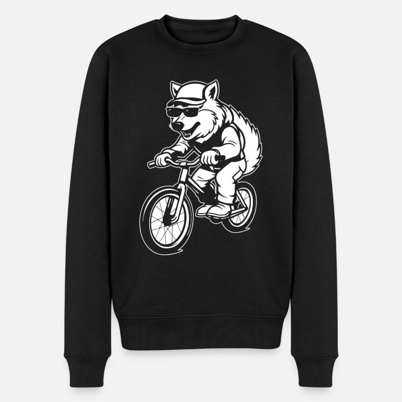 Wolf Cyclisme - Pull Premium bio Homme - noir