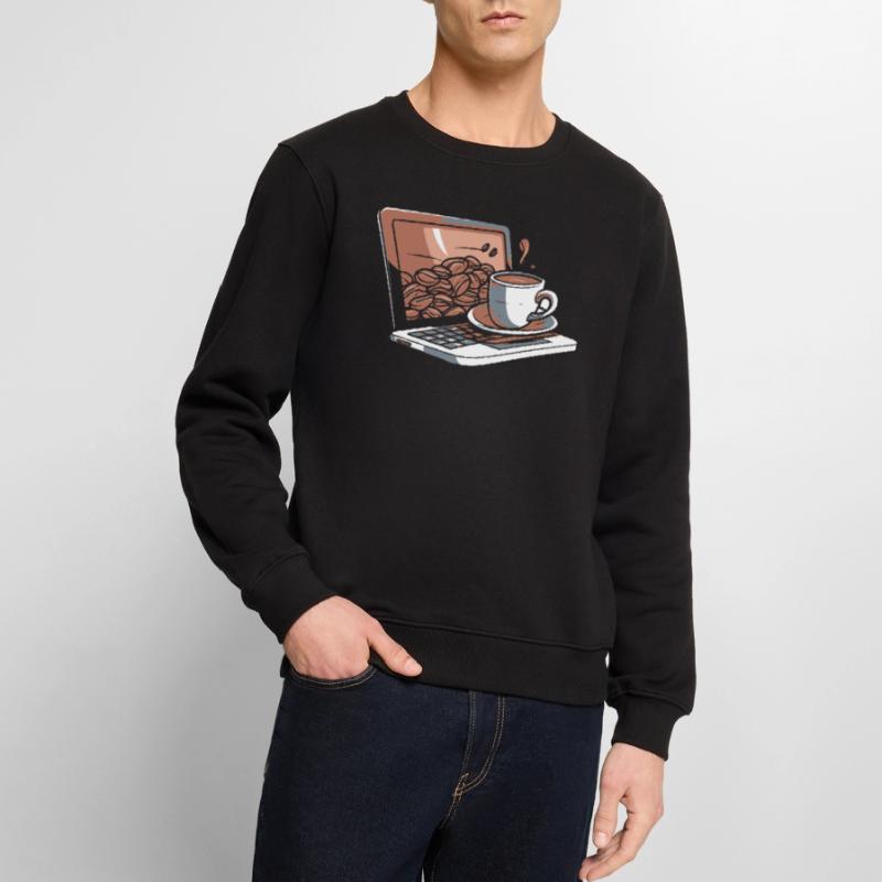 Entwickler Coder Programmierer Kaffee Männer Premium Bio Pullover