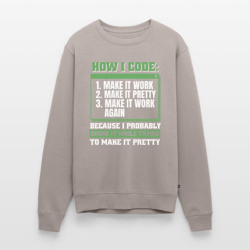 Entwickler Coder Programmierer Männer Premium Bio Pullover