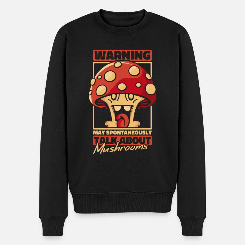 Cueilleur de champignons - Pull Premium bio Homme - noir