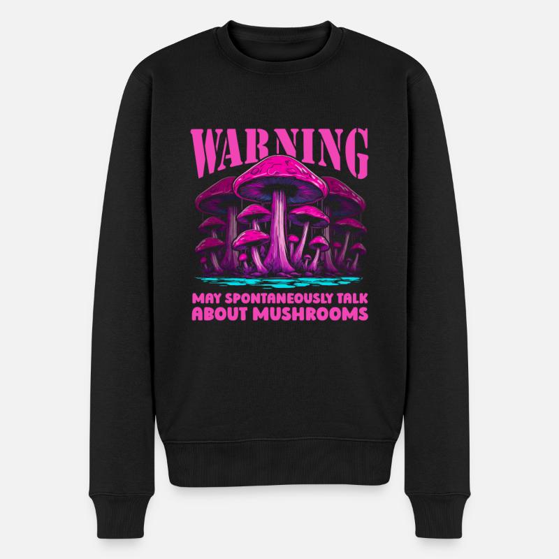 Cueilleur de champignons - Pull Premium bio Homme - noir
