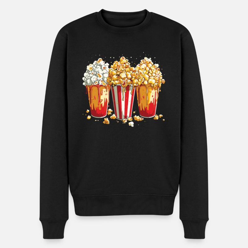 Pop-corn - Pull Premium bio Homme - noir