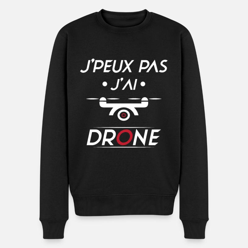 J'peux pas j'ai Drone - Pull Premium bio Homme - noir