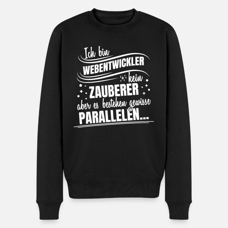 Webentwickler Programmierer Backend-Entwickler - Männer Premium Bio Pullover - Schwarz