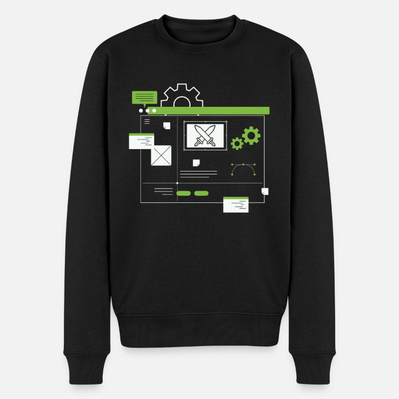 Developer, Coder, Programmer - Men's Premium Organic Jumper - black