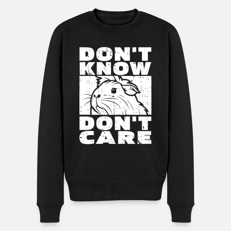 Meerschwein Meerschweinchen Lustig - Männer Premium Bio Pullover - Schwarz