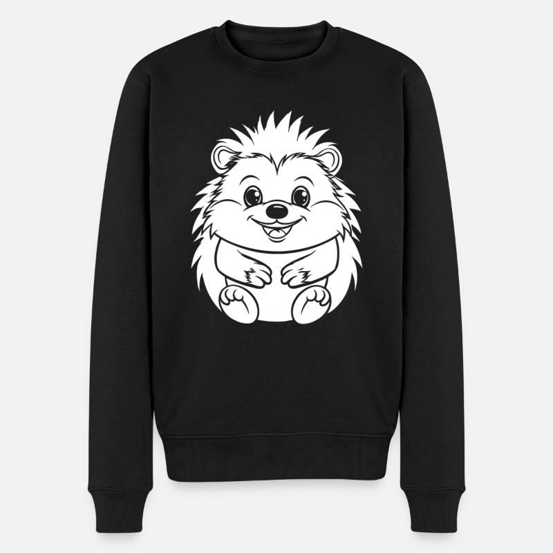 Porc-épic souriant - Pull Premium bio Homme - noir