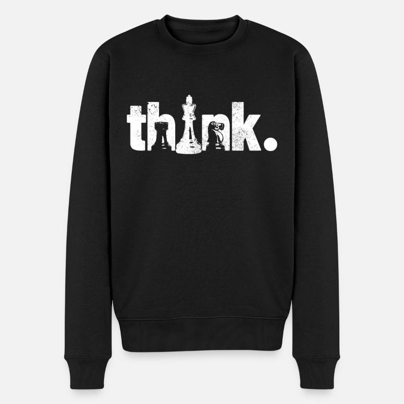 Chess Chess Player Gift - Men's Premium Organic Jumper - black