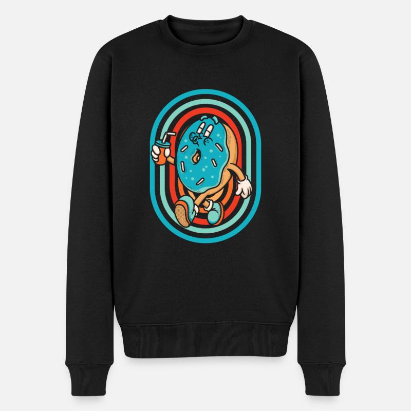 Beignet - Pull Premium bio Homme - noir