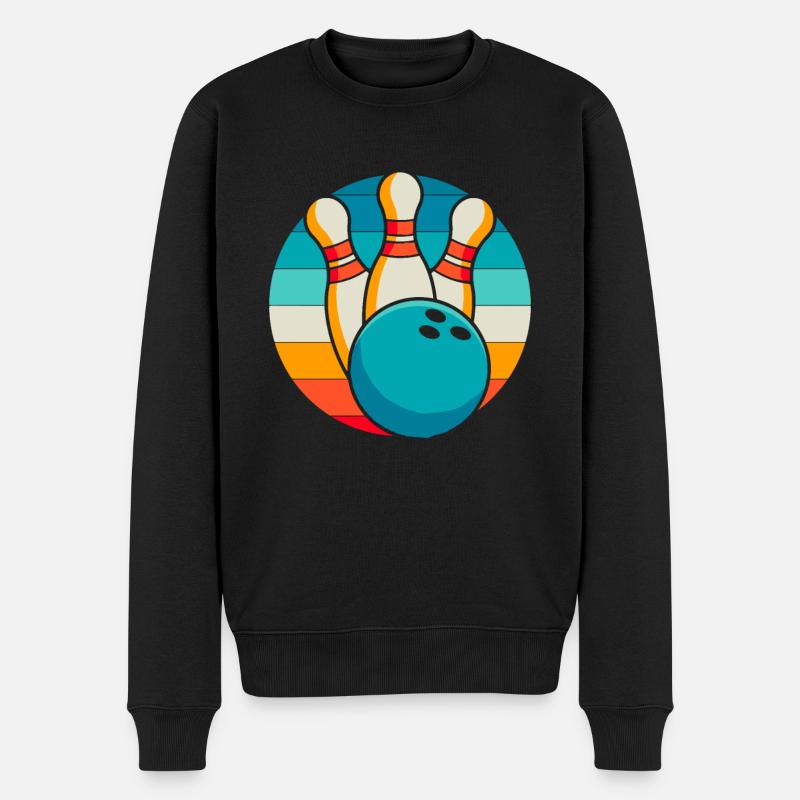 Bowling Bowlen Bowler - Pull Premium bio Homme - noir