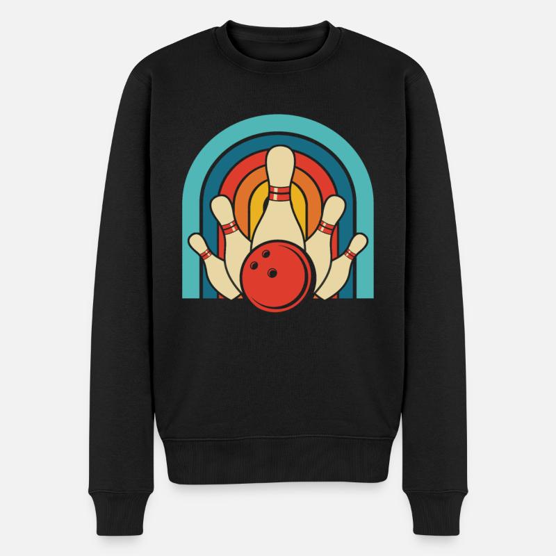 Bowling Bowlen Bowler - Pull Premium bio Homme - noir