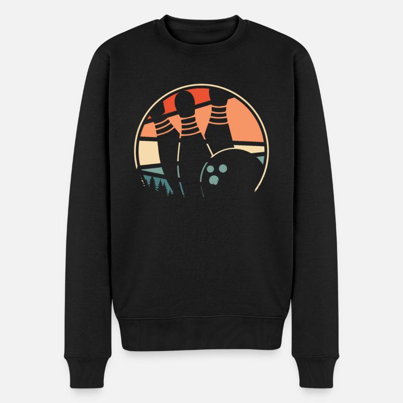 Bowling Bowlen Bowler - Pull Premium bio Homme - noir