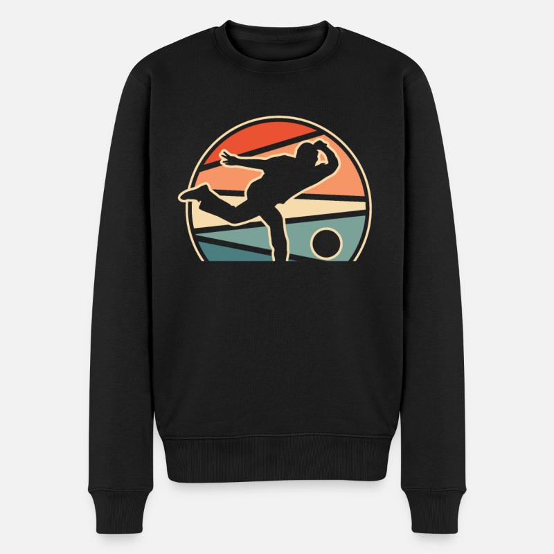 Bowling Bowlen Bowler - Pull Premium bio Homme - noir