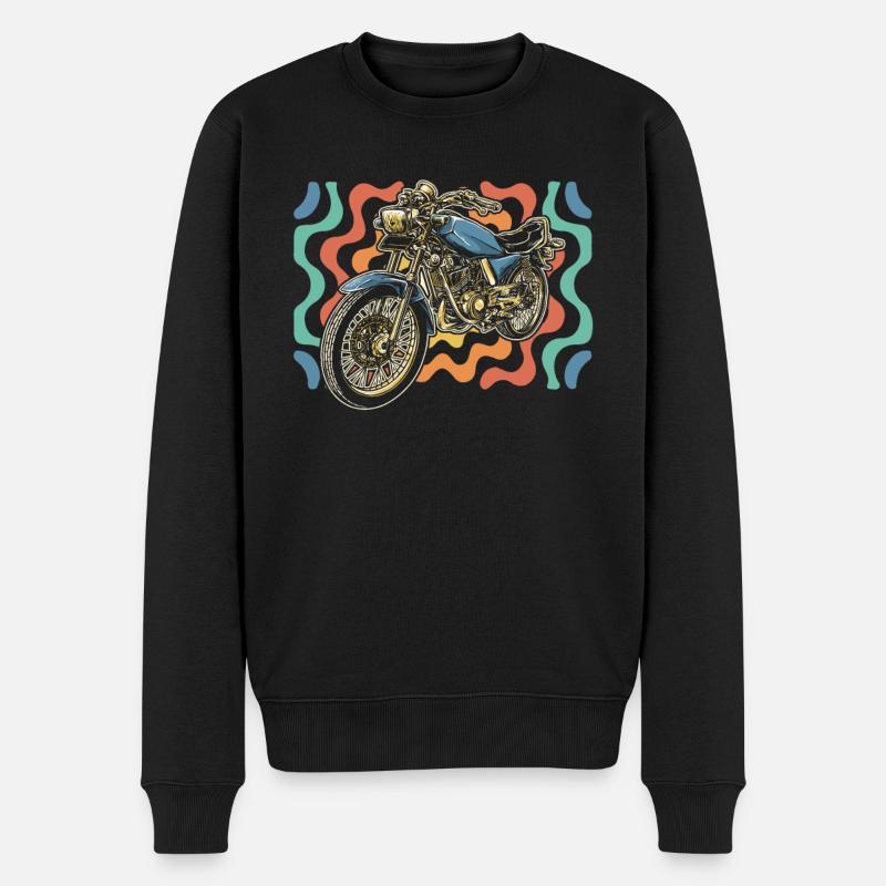 Moto Motard Motard - Pull Premium bio Homme - noir