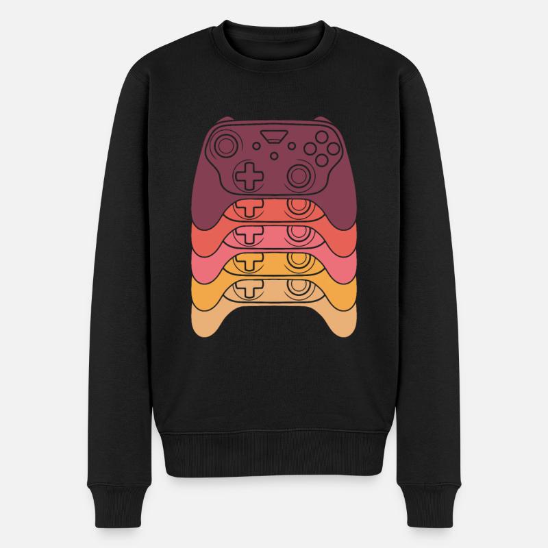 Gamer Gaming - Männer Premium Bio Pullover - Schwarz