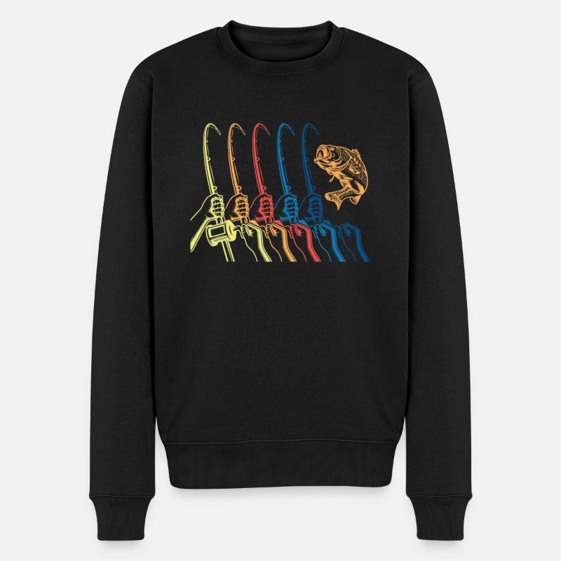 Pêche à la ligne - Pull Premium bio Homme - noir