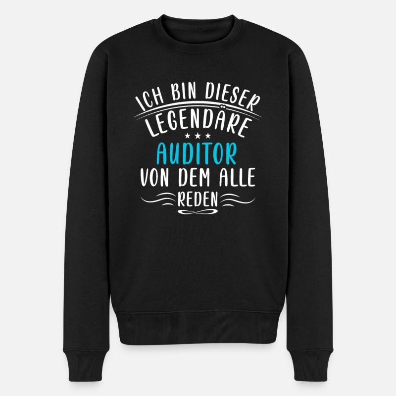 Lustige Auditor Buchhaltung Prüfung Finanzen - Männer Premium Bio Pullover - Schwarz