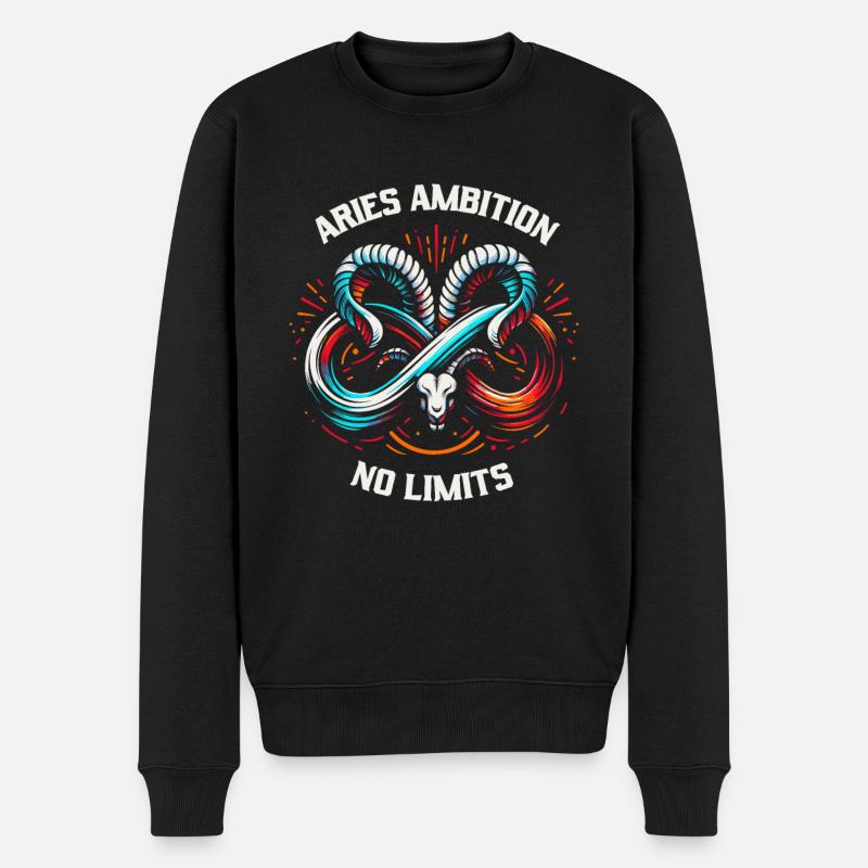 Bélier Astrologie Drôle - Pull Premium bio Homme - noir
