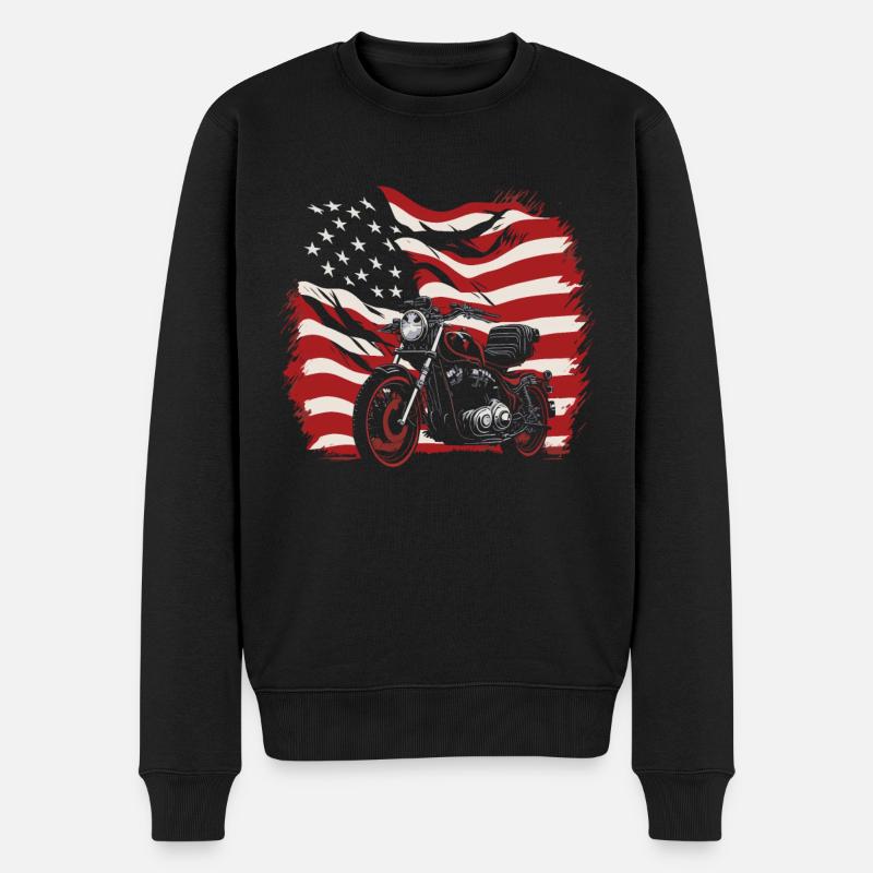 Moto Motard Motard - Pull Premium bio Homme - noir