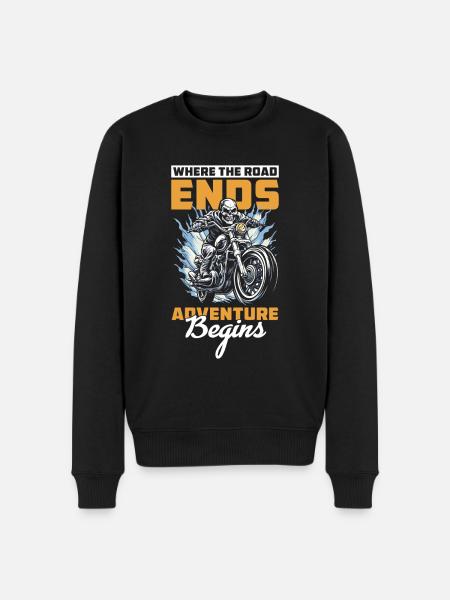 Motorcycle Biker Motorbike - Men's Premium Organic Jumper - black