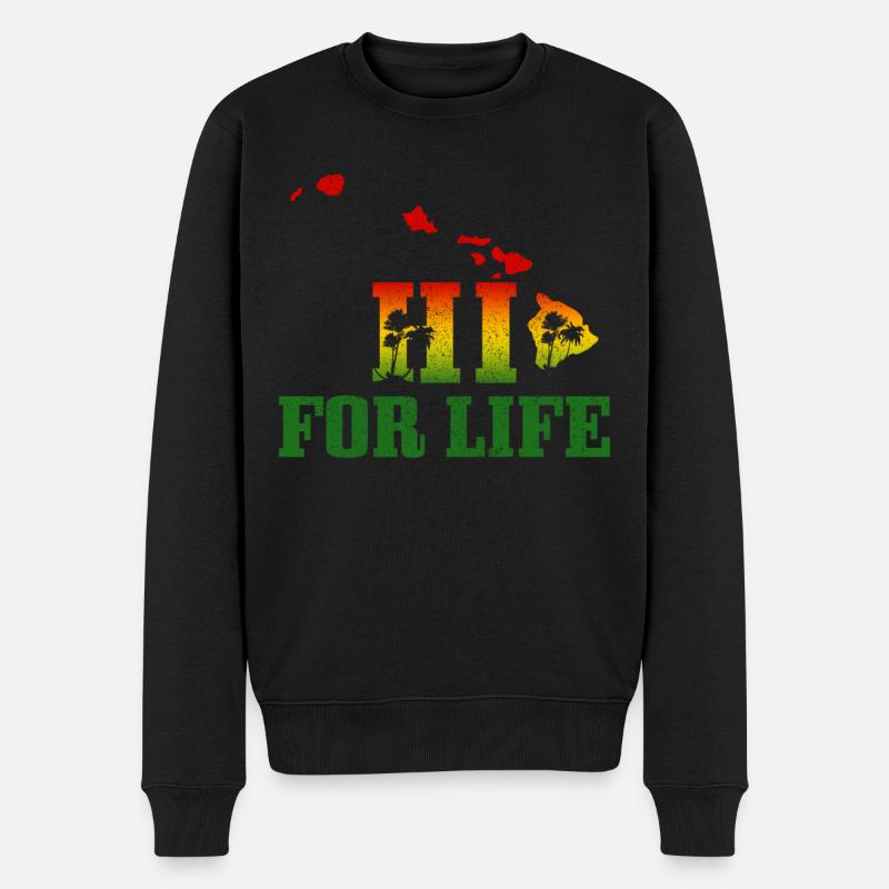 Hawaï Aloha Souvenir hawaïen - Pull Premium bio Homme - noir