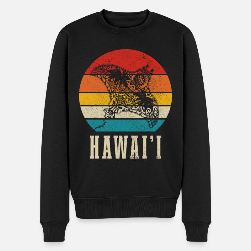 Hawaï Aloha Souvenir hawaïen - Pull Premium bio Homme - noir