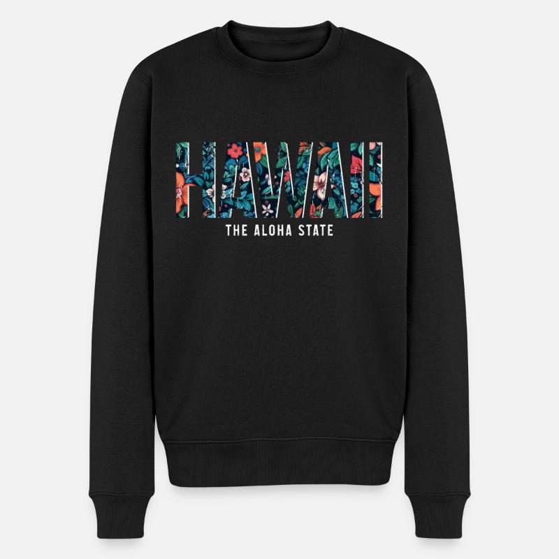 Hawaï Aloha Souvenir hawaïen - Pull Premium bio Homme - noir