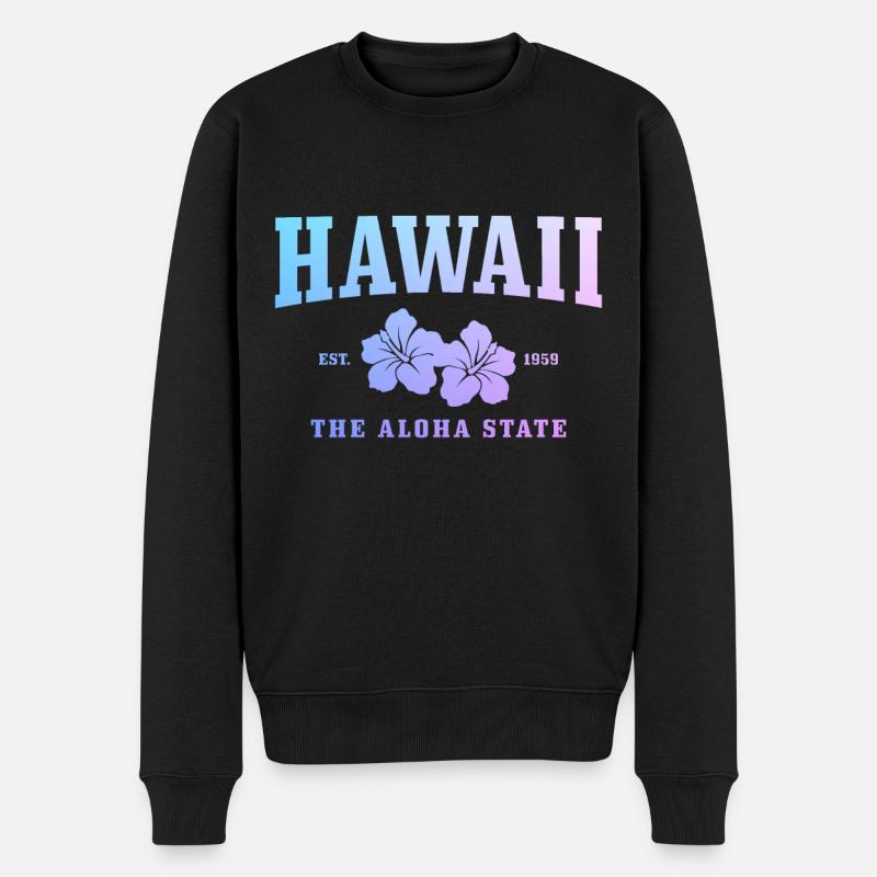 Hawaï Aloha Souvenir hawaïen - Pull Premium bio Homme - noir