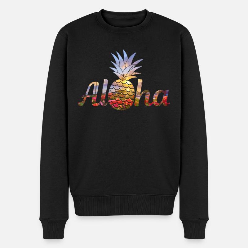 Hawaï Aloha Souvenir hawaïen - Pull Premium bio Homme - noir