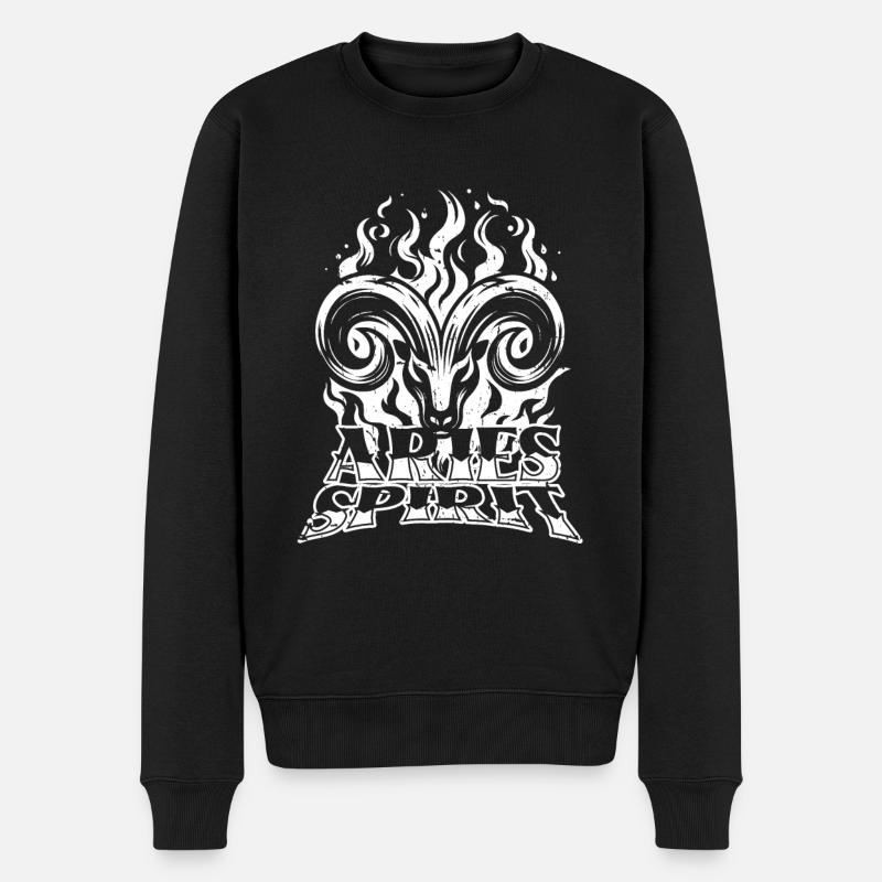 de feu Bélier - Pull Premium bio Homme - noir
