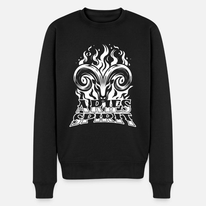 de feu Bélier - Pull Premium bio Homme - noir