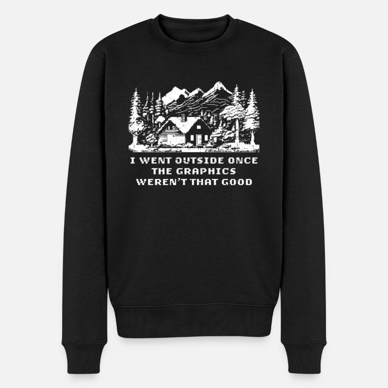 Gamer Gaming - Männer Premium Bio Pullover - Schwarz