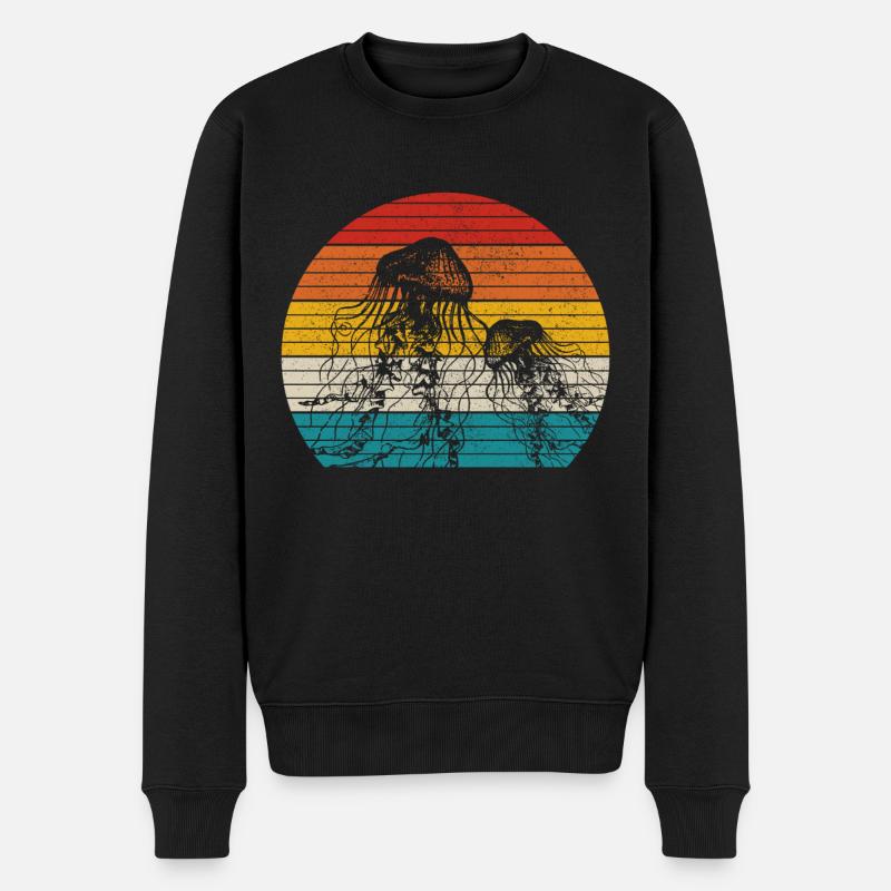 Cadeau de méduse - Pull Premium bio Homme - noir