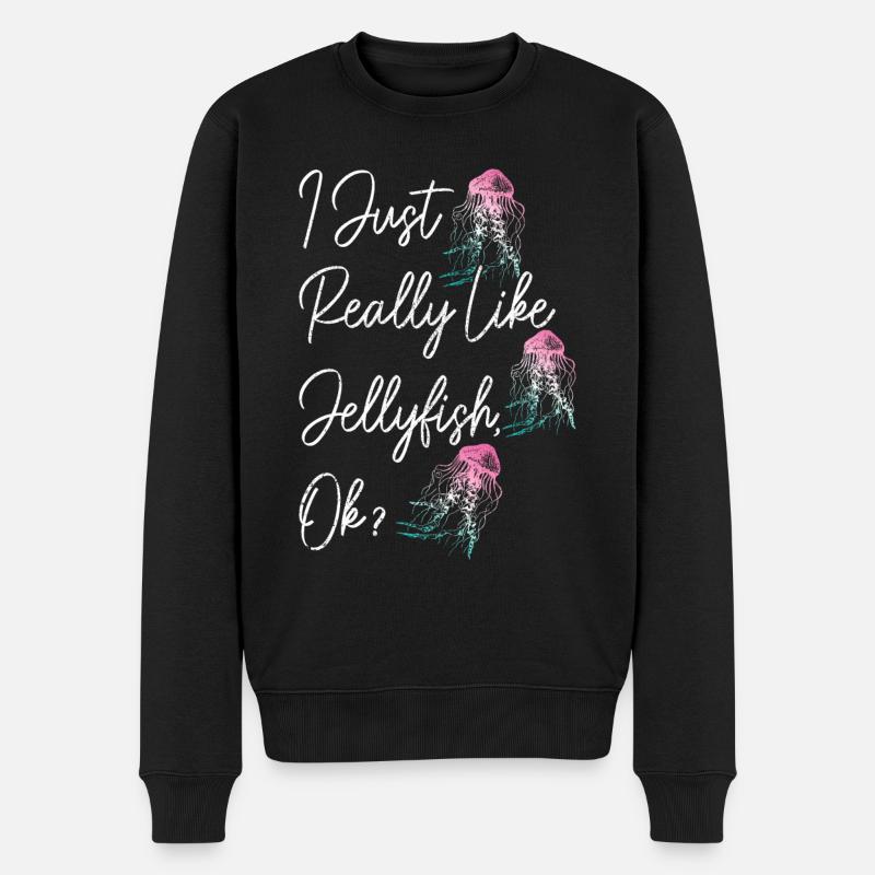 Cadeau de méduse - Pull Premium bio Homme - noir